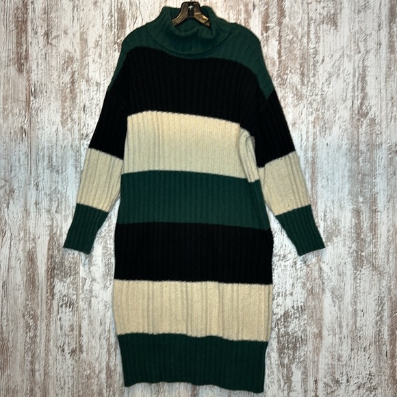 Anna Kay Womens Oversized Knit Wool-Blend Dress, Green Size Small - Picture 8 of 11